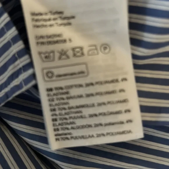 H&M blue/white striped top size 8 - Picture 12 of 12